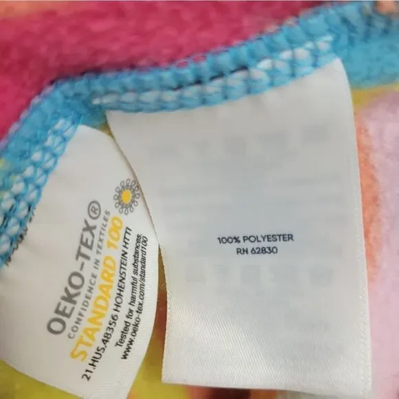 Lands End Womens Retro Floral Fleece Full Zip Jacket 2X Oeko Tex - Picture 6 of 6